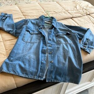 We The Free Denim Oversized Shacket